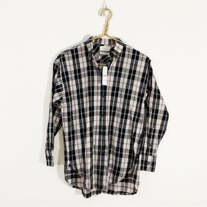 J. Crew NWT 00 XS Relaxed Fit‎ Featherweight Flannel Shirt in Friday Plaid
